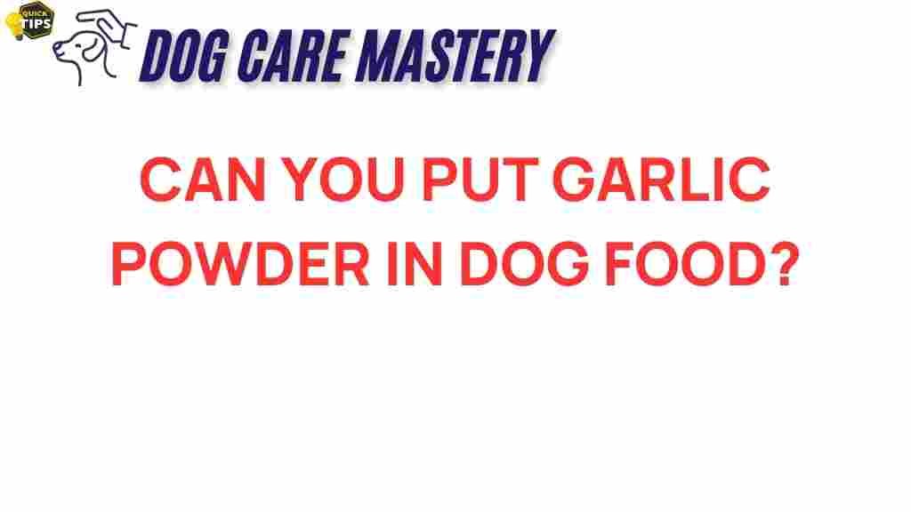 garlic-powder-dog-food